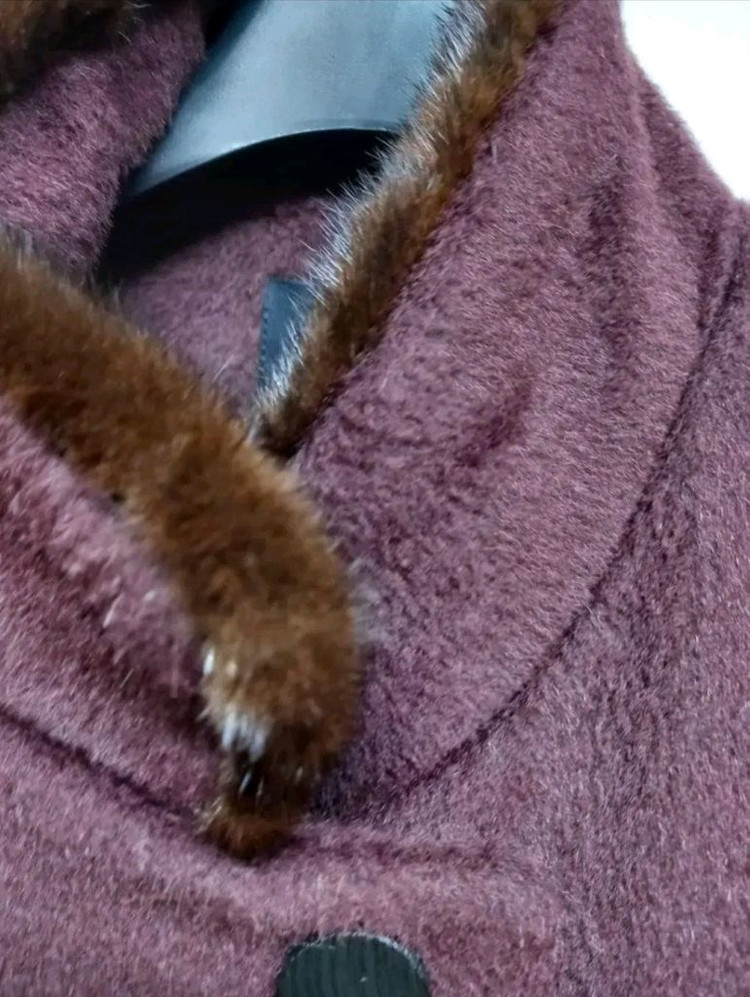 새 발렌시아 라마 밍크 맥시롱코트 55--6