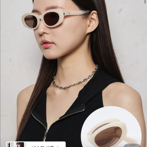 리끌로우 NIRNIR 접이식 폴더 선글라스 아이보리