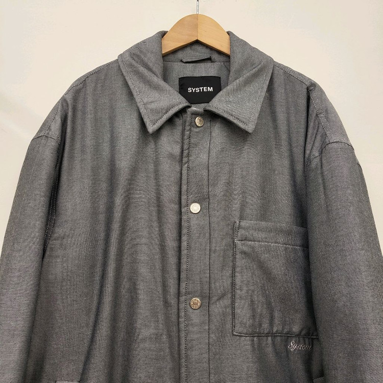 시스템옴므 패딩 셔츠 자켓 이미지