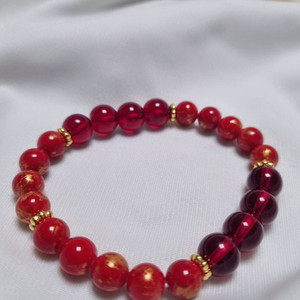 [새상품]수제 금채석 원석 팔찌 이미지