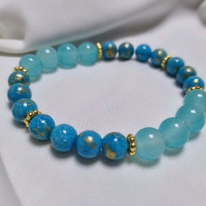 수제 금채석 원석 팔찌 이미지