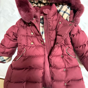 닥스여아 패딩버건디