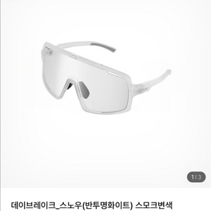 WTD 스모크 변색 선글라스 화이트