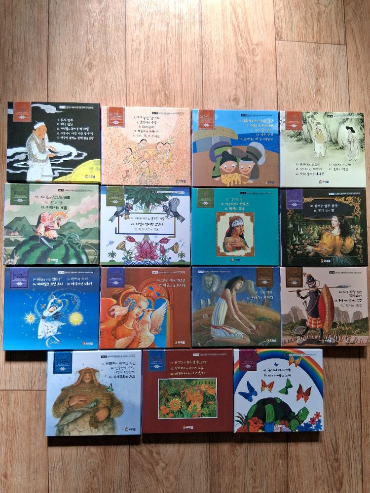 프뢰벨 뉴세계전래동화.CD15개일괄(각1개).상태 좋아요.사진 참고하세요--0