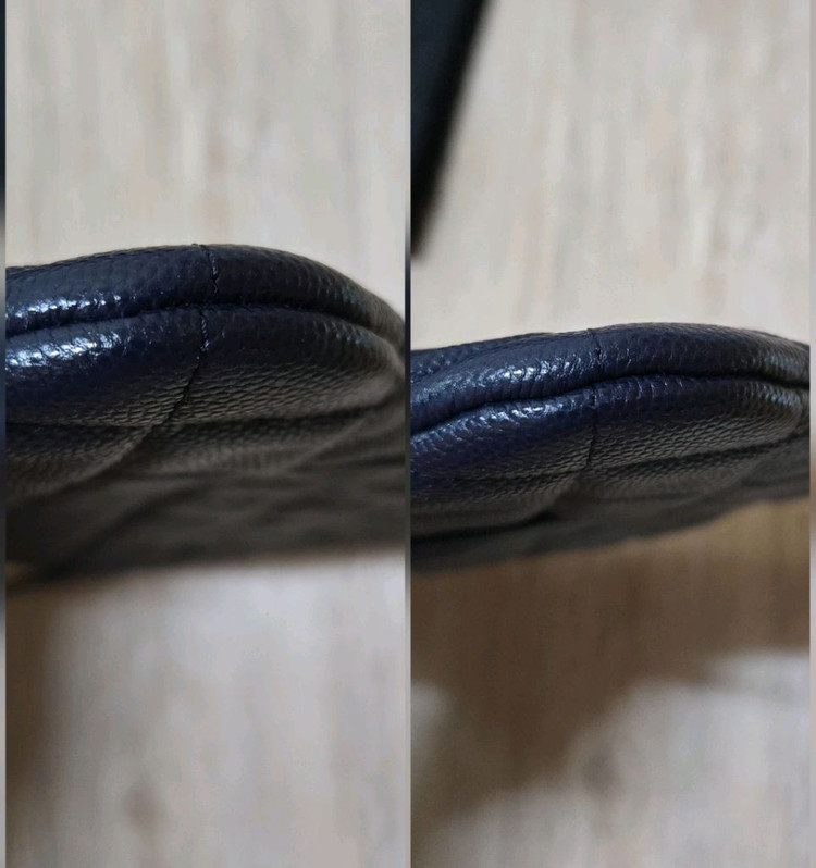 샤넬 로고 캐비어 미듐 클러치 (컨디션굿)가격내림--8