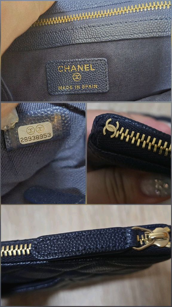 샤넬 로고 캐비어 미듐 클러치 (컨디션굿)가격내림--9