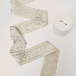 디올 트왈 드 주이 소바쥬 미차 스카프 에크루/골드 이미지