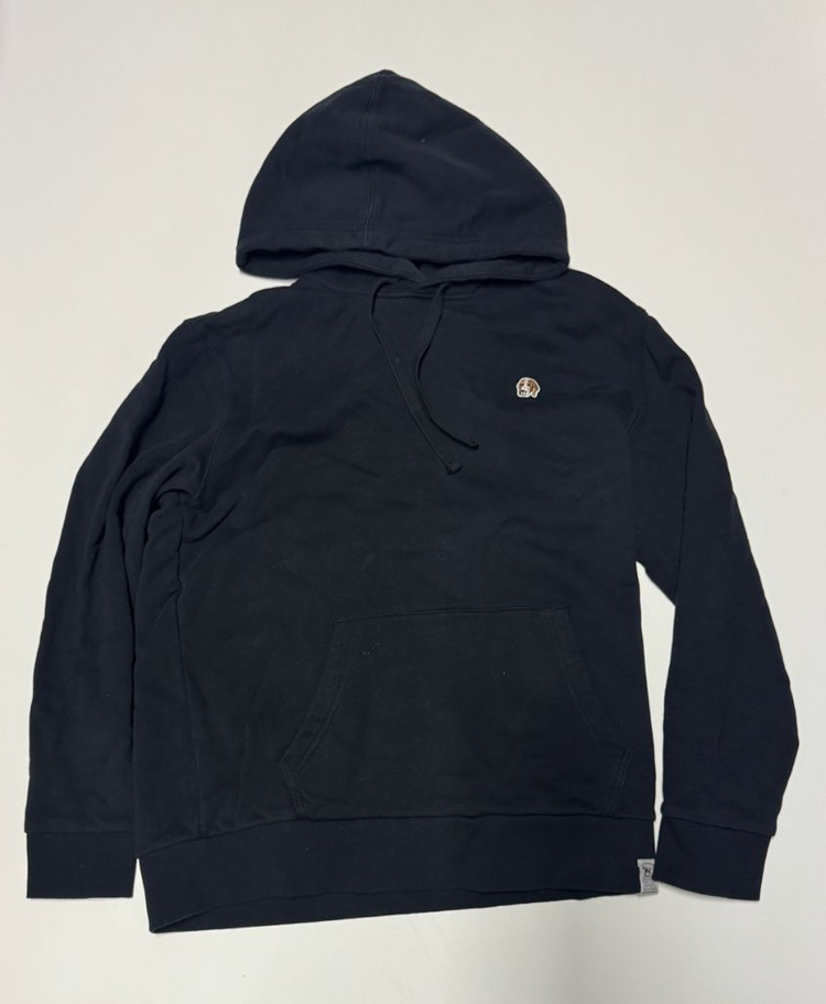 헤지스 피즈 Phiz 강아지 로고 코튼 후드티 M ~ L 블랙 이미지