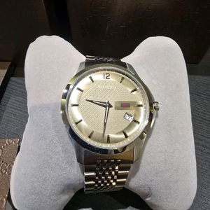 구찌 YA126310 G-타임리스(G-Timeless) 남성용 슬림 쿼츠 시계