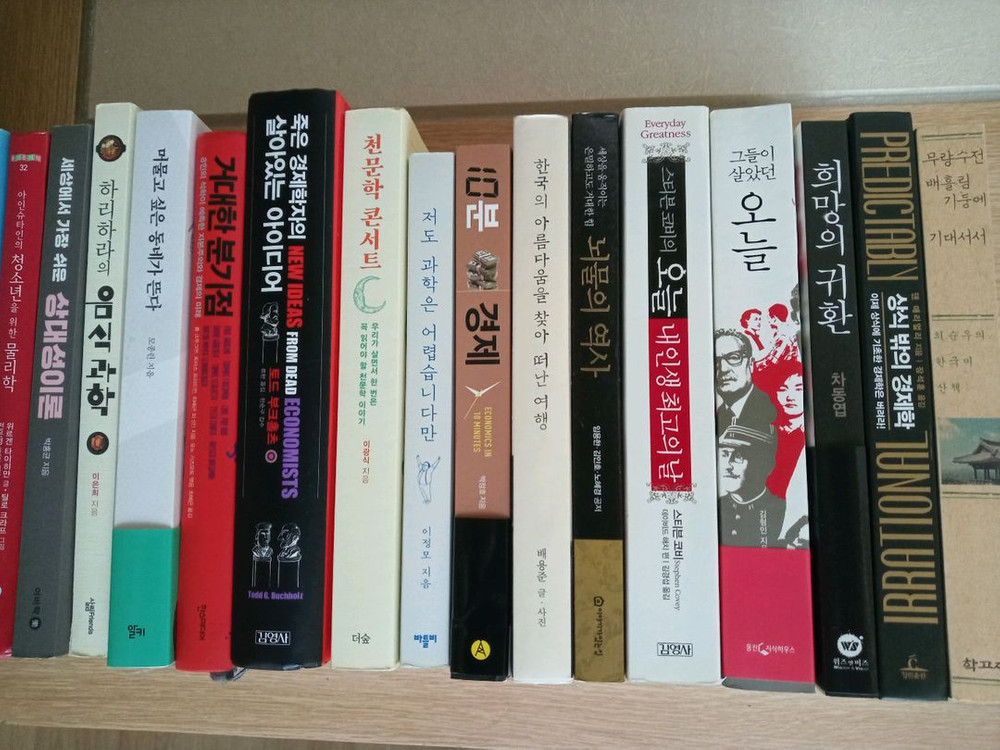 경제, 인문학, 소설 등 여러 분야의 책--1
