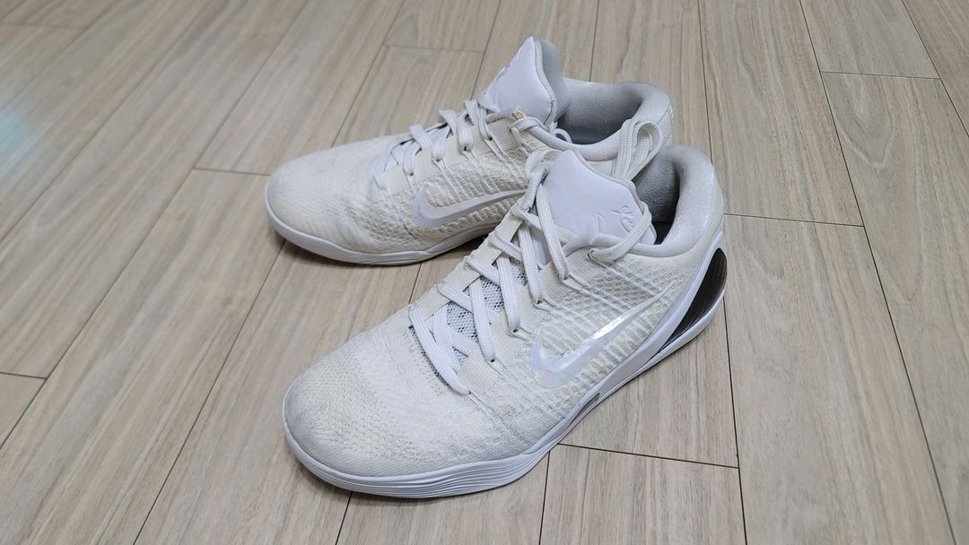 나이키 코비9 엘리트 로우 헤일로 흰색 260mm--1