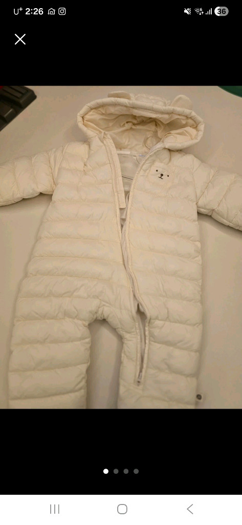 해피프린스 베어부 아기 패딩 우주복 80 이미지