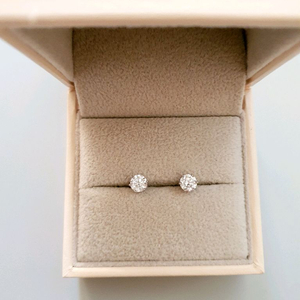 오노아 14k 랩다이아 화이트골드 귀걸이 2부