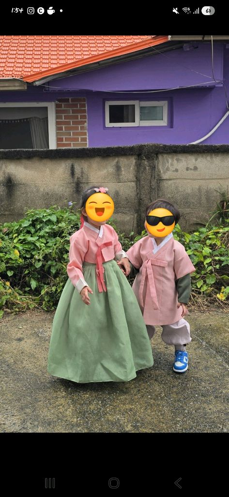 봄빛한복 도빈 3호 (이염O, 착샷O, 드라이클리닝O)--4