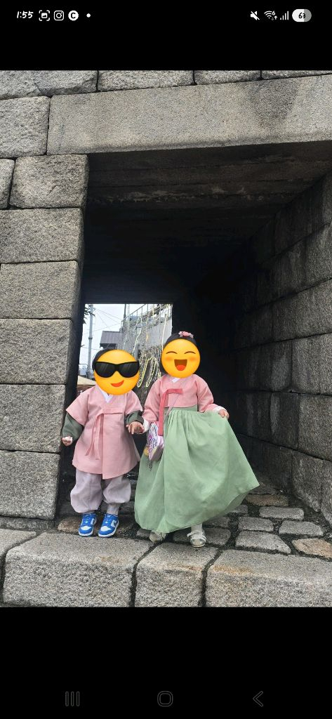 봄빛한복 도빈 3호 (이염O, 착샷O, 드라이클리닝O)--5