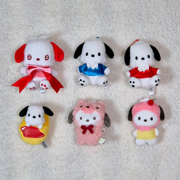 포챠코 포차코 인형 가방고리 키링 스트랩 산리오 정품--0