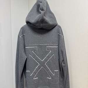 오프화이트 애로우 후드 그레이 L사이즈 이미지