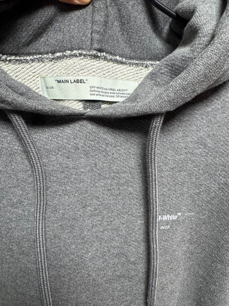 오프화이트 애로우 후드 그레이 L사이즈 이미지