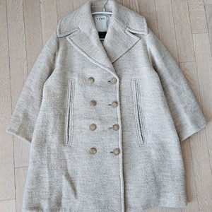 TIME 타임 울 더블 버튼 코트 베이지 F 이미지