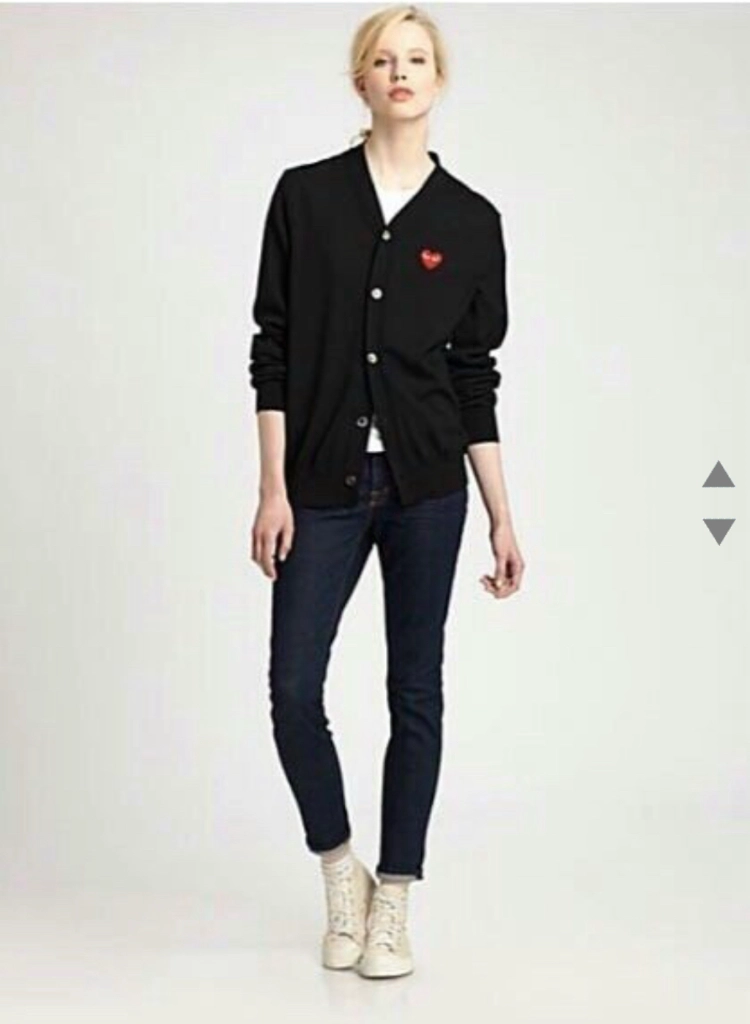 (M) 꼼데가르송 브이넥 가디건 백화점 구매 100정도 이미지