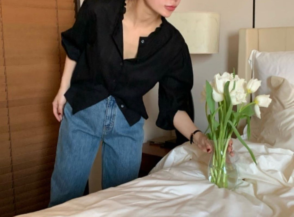 위드아웃썸머 marni blouse 블라우스--2