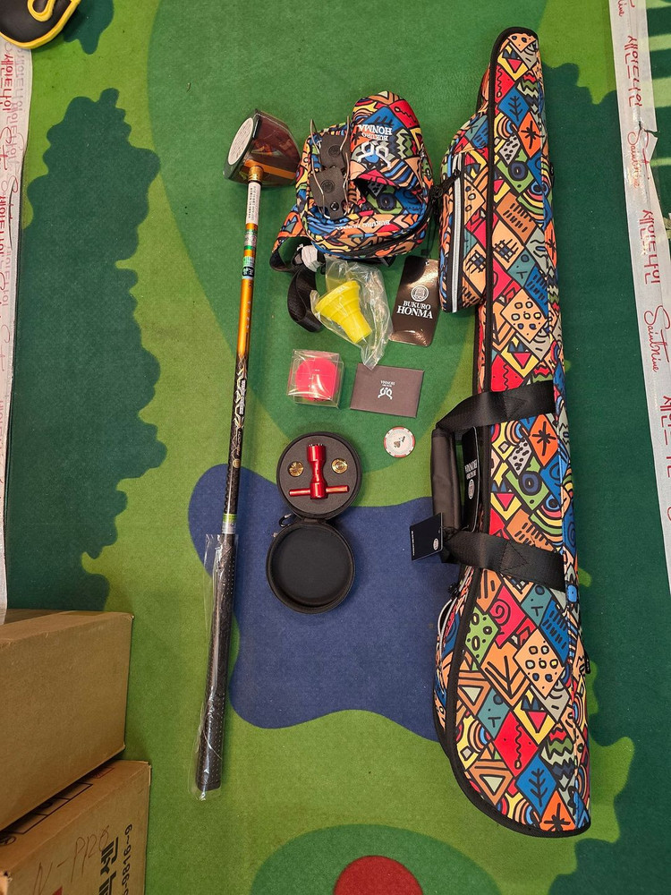 혼마4스타 파크 골프채 감나무 7종 셋트 처분합니다--5