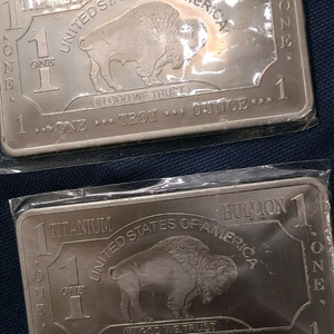 고순도 티타늄바 2개 일괄판매/소장가치 굿[새상품]