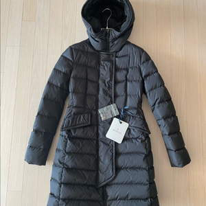 정품 몽클레어 그리베 블랙 롱 후드 패딩 사이즈0