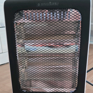 미니 석영관 전기히터(블랙)