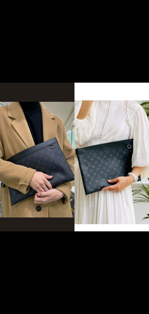 루이비통 이클립스 클러치/클러치백 정품S급(영수증O)구찌프라다루이비통디올고야드샤넬셀린느보테가생로랑버버리발렌시아가가방--4