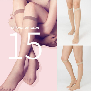 비너스 15D 고탄력 무릎 밑 판타롱스타킹 커피, FREE(One size)