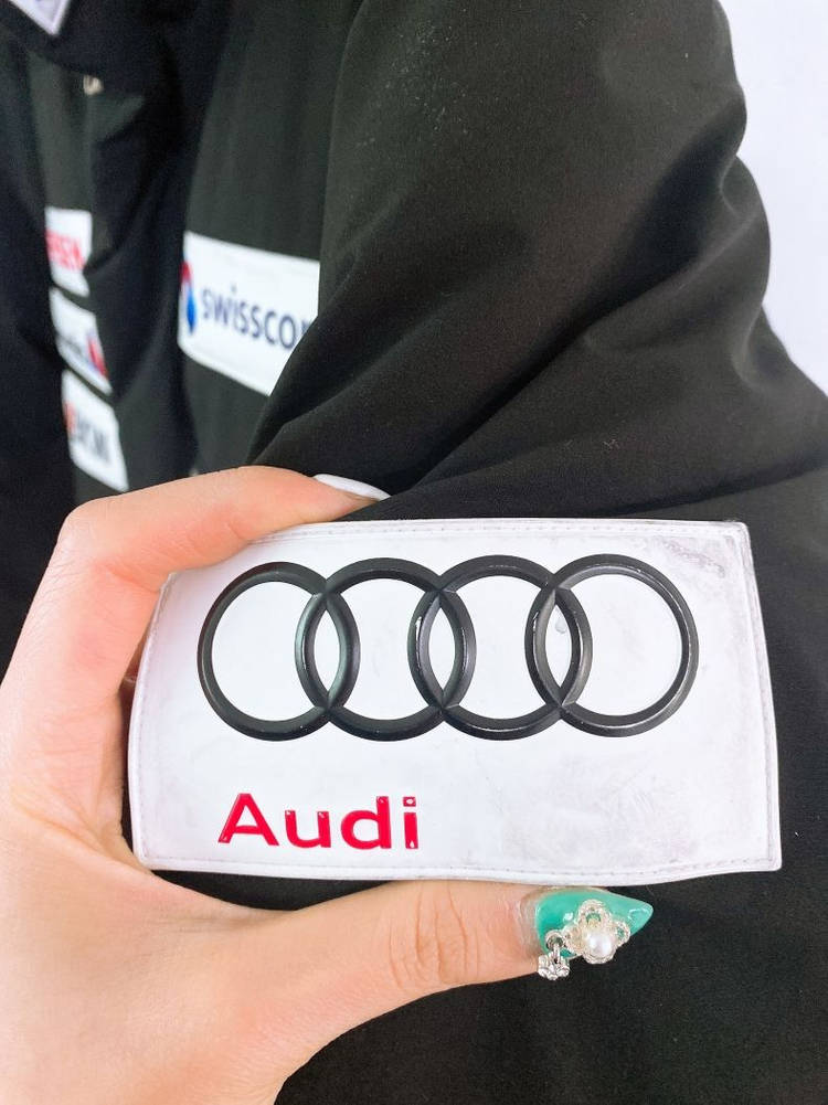 (105)데상트남자오리털스위스스키팀아우디후드롱패딩 이미지