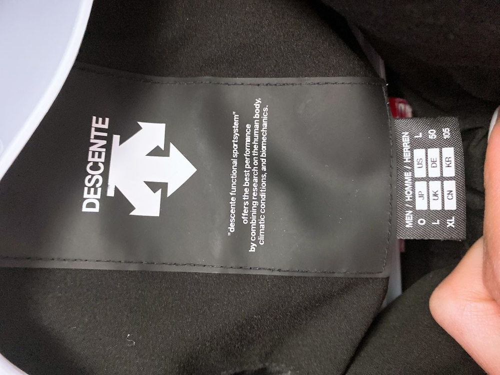 (105)데상트남자오리털스위스스키팀아우디후드롱패딩 이미지