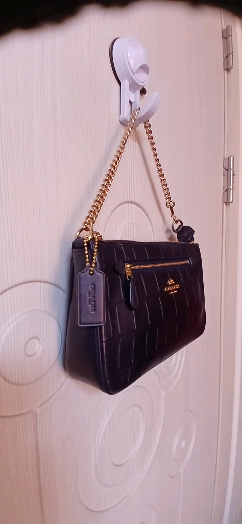 코치 노리타 19 위슬렛크록 엠보스드 레더--2