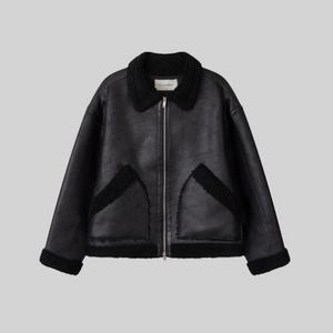 남자 무스탕 블랙 L