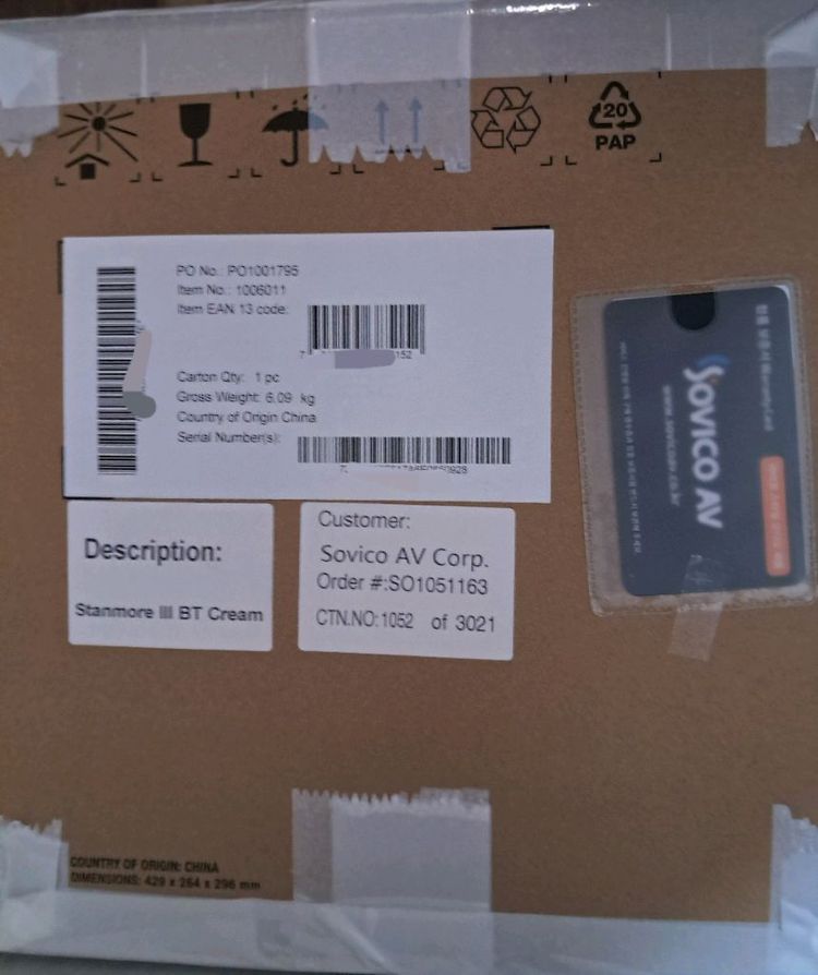 마샬 스탠모어3 크림색상 소비코정품--2