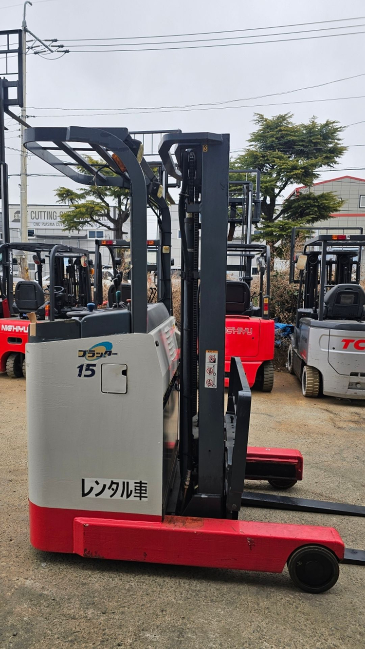 배터리 2020년식 신형 니찌유 입식 1.5톤 전동지게차 삼단마스트5M인상 500만--3
