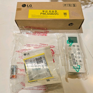(새상품)LG 에어컨 무선 리모컨, PWLSSB22C