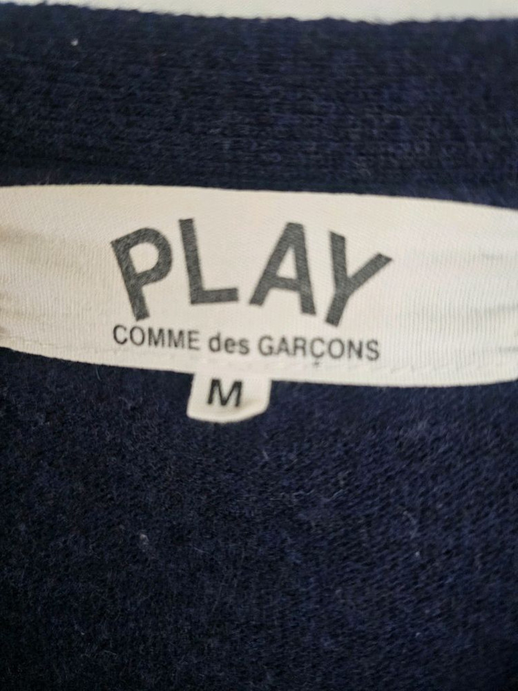 꼼데가르송 네이비 정품 가디건--3