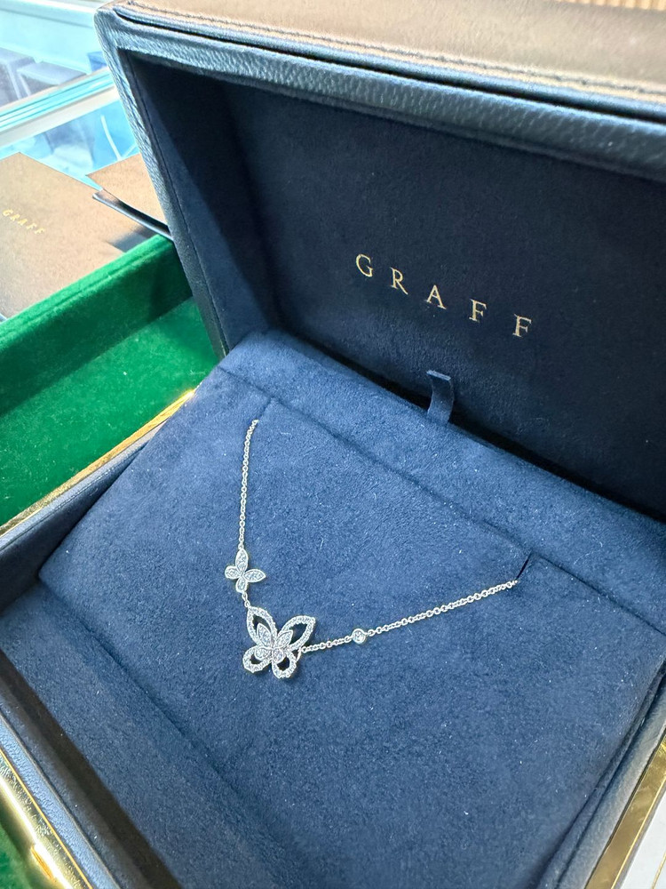 정품 그라프 더블 버터플라이 목걸이 이미지