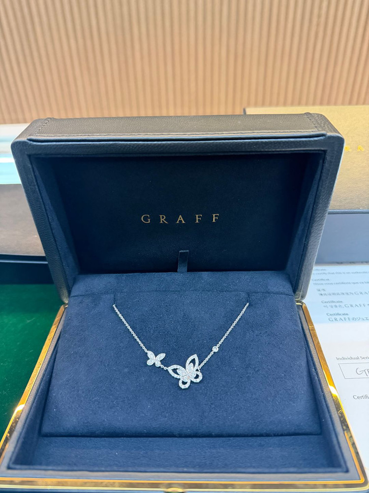 정품 그라프 더블 버터플라이 목걸이 이미지