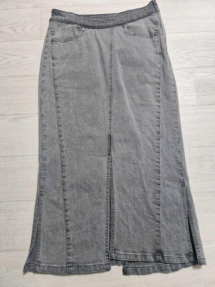 MINE 데님 슬릿 스커트 61사이즈--5