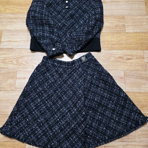 한섬 마인 트위드 투피스 세트