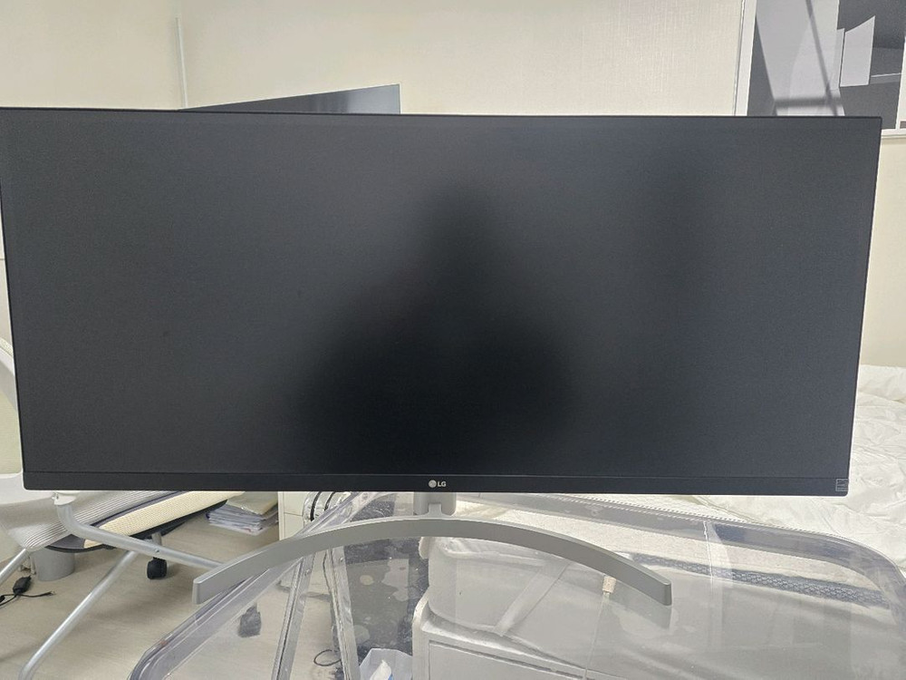 lg모니터 34인치 와이드모니터 34wk650 화이트색상 팝니다. 이미지