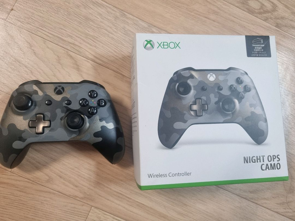 (한정판) Xbox 엑스박스 무선 컨트롤러(게임패드) 나이트 옵스 카모 에디션--1