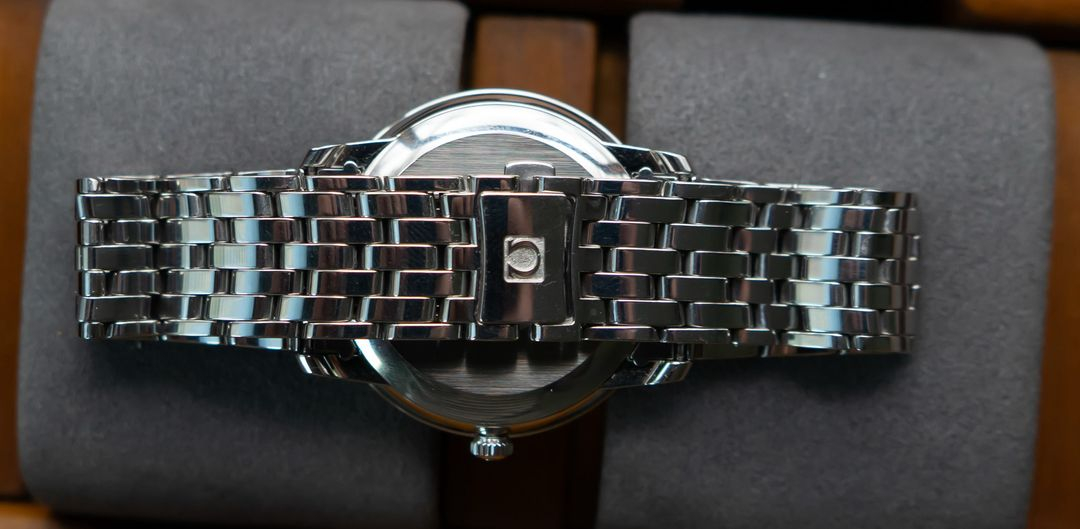 오메가 드빌 프레스티지 코엑시얼 36.8 오토매틱 시계--4