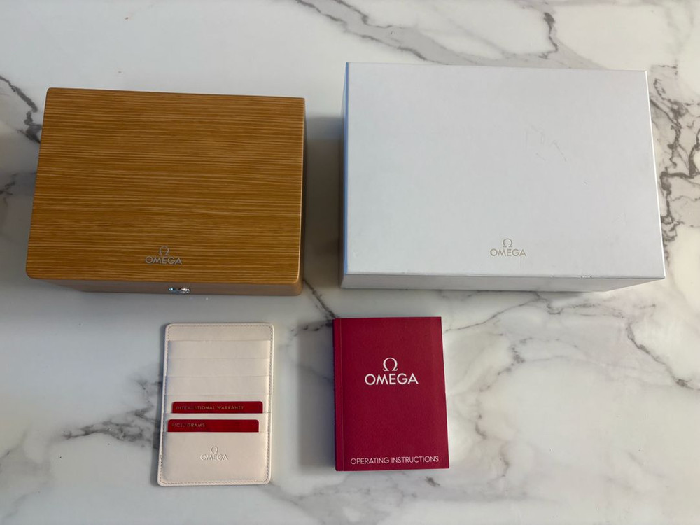 오메가 드빌 프레스티지 코엑시얼 36.8 오토매틱 시계--5