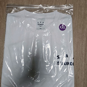 아이앱 화이트 네이비 티셔츠 XXL 새상품