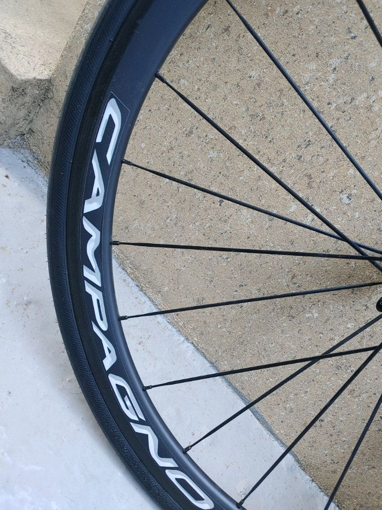 A급)) 가성비갑 csc 카본휠셋 림브 클린쳐+ 카본전용패드 팝니다.(보라원데칼) (40만)--8