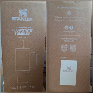 [미개봉 제품] 스탠리 퀜처 H2.0 플로우 스테이트 텀블러 보온 보냉 물병 프로스트 화이트 1.18L